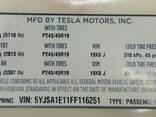 1462927-00-C y Hauptetikett (Etikett, Aufkleber) mit Produktionsinformationen Tesla Modell - photo 1