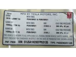 1462927-00-C z Hauptetikett (Etikett, Aufkleber) mit Produktionsinformationen Tesla Modell