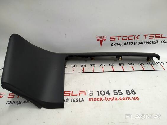 21002310-14-E Mittelplattenauflage, rechts unten PVC B SCHWARZ für Tesla Model S, SR, X. E